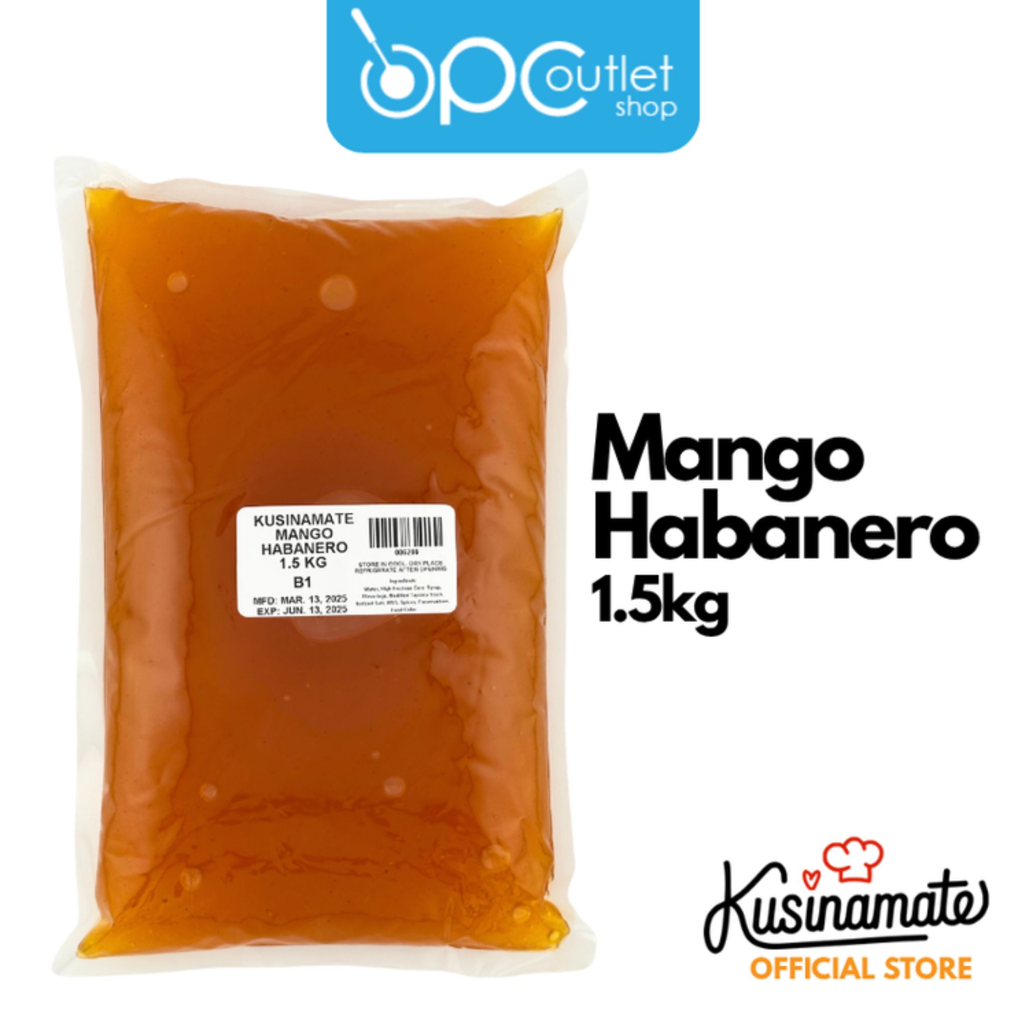 Kusinamate Mango Habanero Sauce 1.5 L